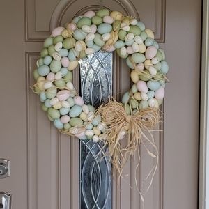 Easter Egg Wreath 23"